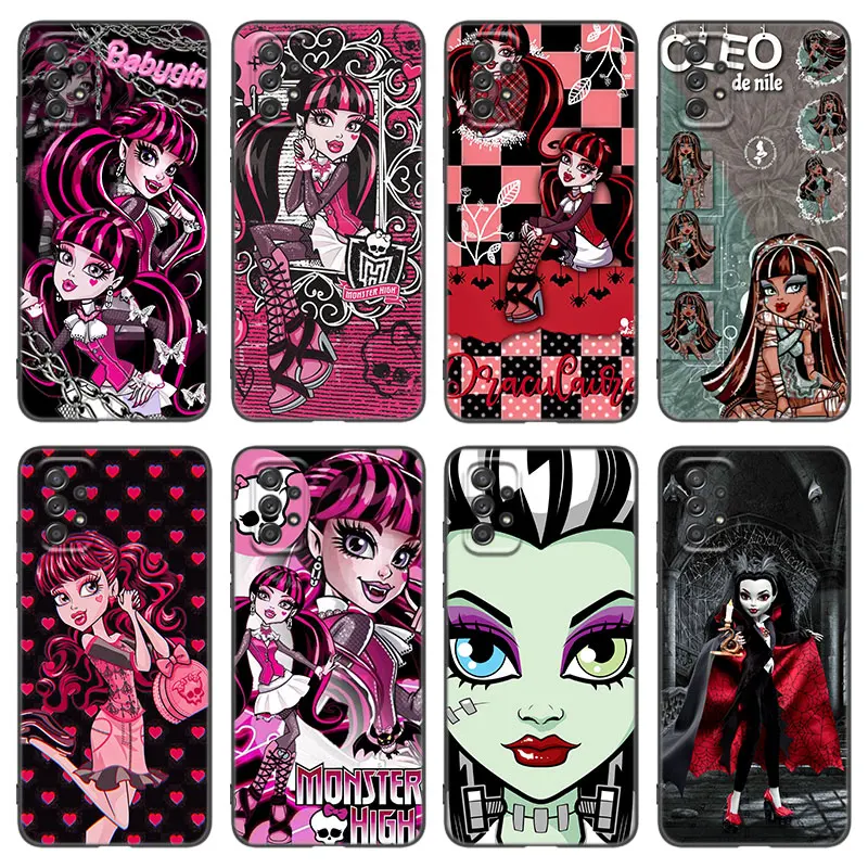 Monsters High Anime Phone Case For Samsung Galaxy A21 A30 A50 A52 S A13 A22 A32 4G A33 A53 A73 5G A12 A23 A31 A51 A70 A71 A72