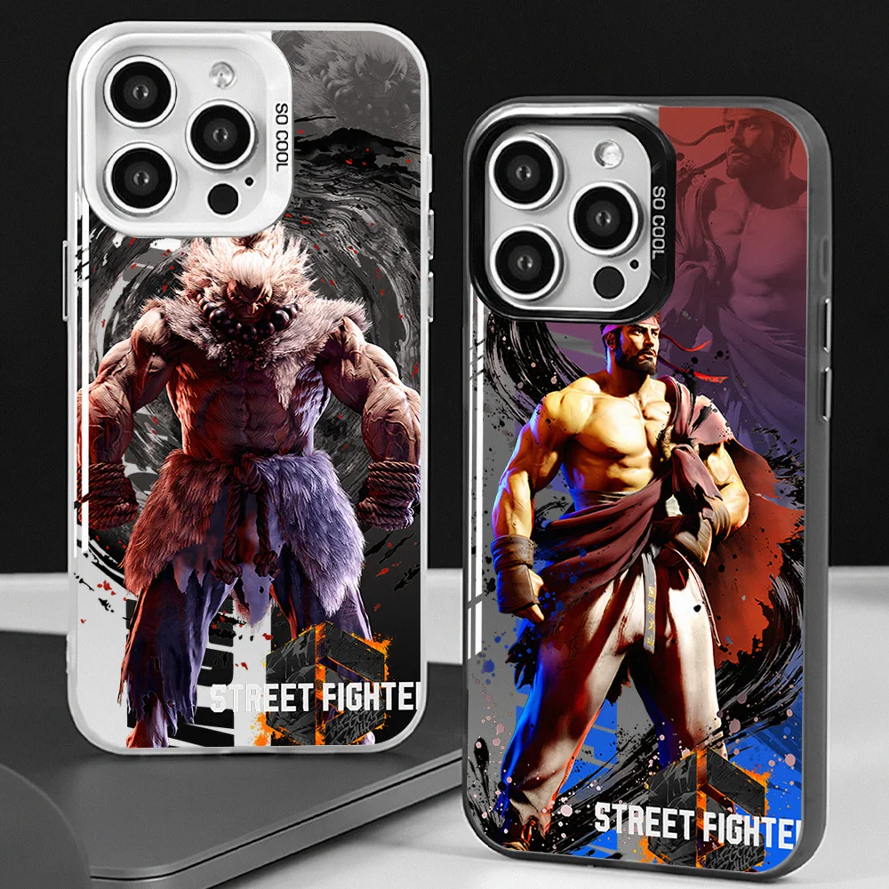 Game Streets F-Fighter 6 Phone Case For Samsung Galaxy S24 S23 S22 Plus Ultra FE A71 A55 A54 A53 Laser Cover