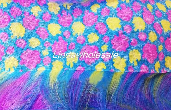 Wholesale color jacquard plush fabric,Toy crafts Cosplay costume materials,faux fur fabric