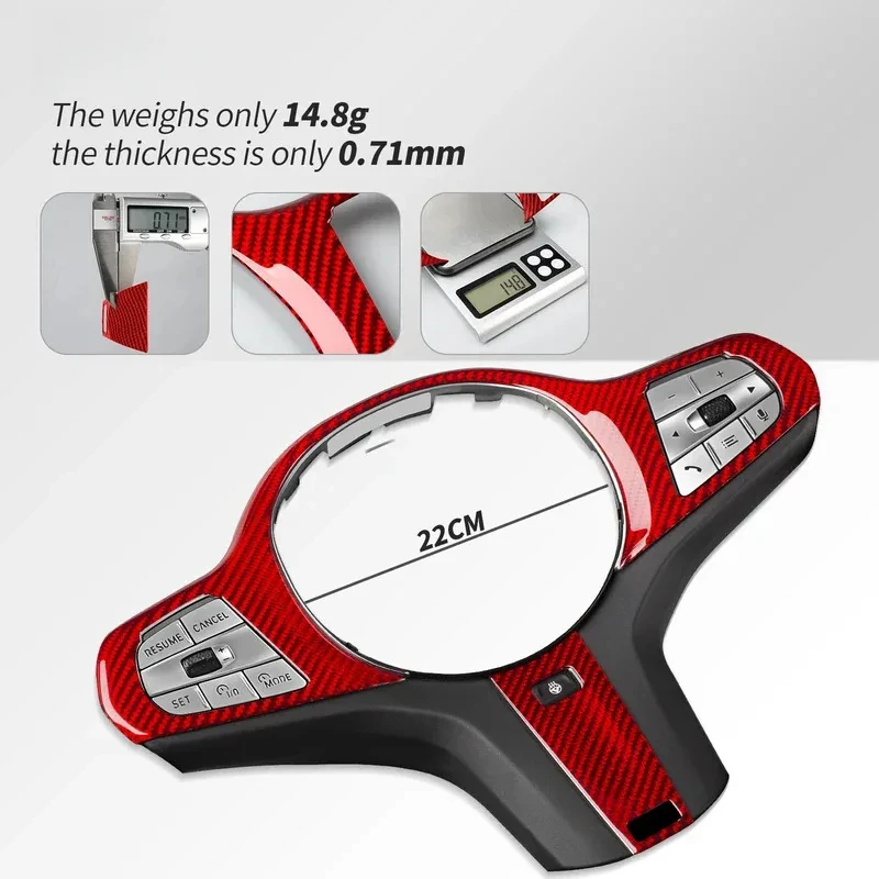 

Factory Hot Selling Real Carbon Fiber Interior Accessories Steering Wheel Frame Cover Trim for 3Series X5 XM X4M G20 G42 F44 F9