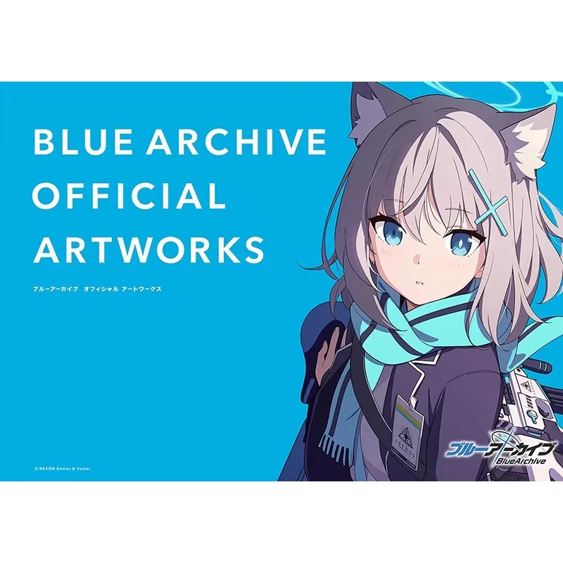 

Game Blue Archive Official Artworks Sunaōkami Shiroko, Takanashi Hoshino Cartoon Character Art Painting Collection Book