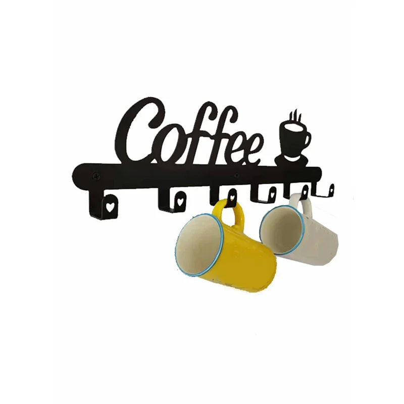 

EYFL-3X держатель для кофейной кружки, настенный, декоративная вывеска для кофейного бара, стойка для кофейных чашек, вешалка для кружки с табличкой для кофе, подставка для кофейных кружек