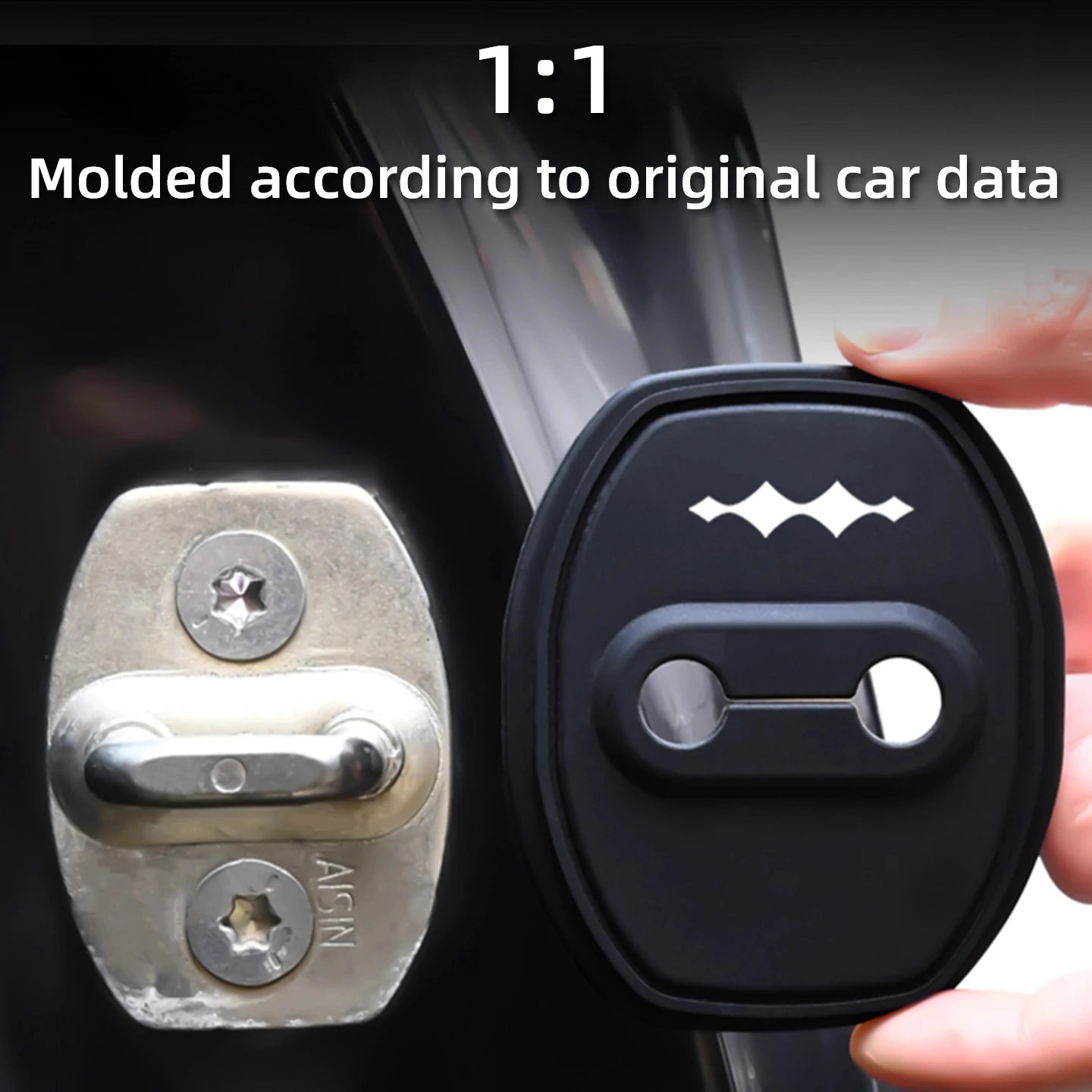 For BYD DENZA B5 B8 Titanium 3 Fang cheng bao Silicone Shock Absorbing Buffer Car Door Lock Cover