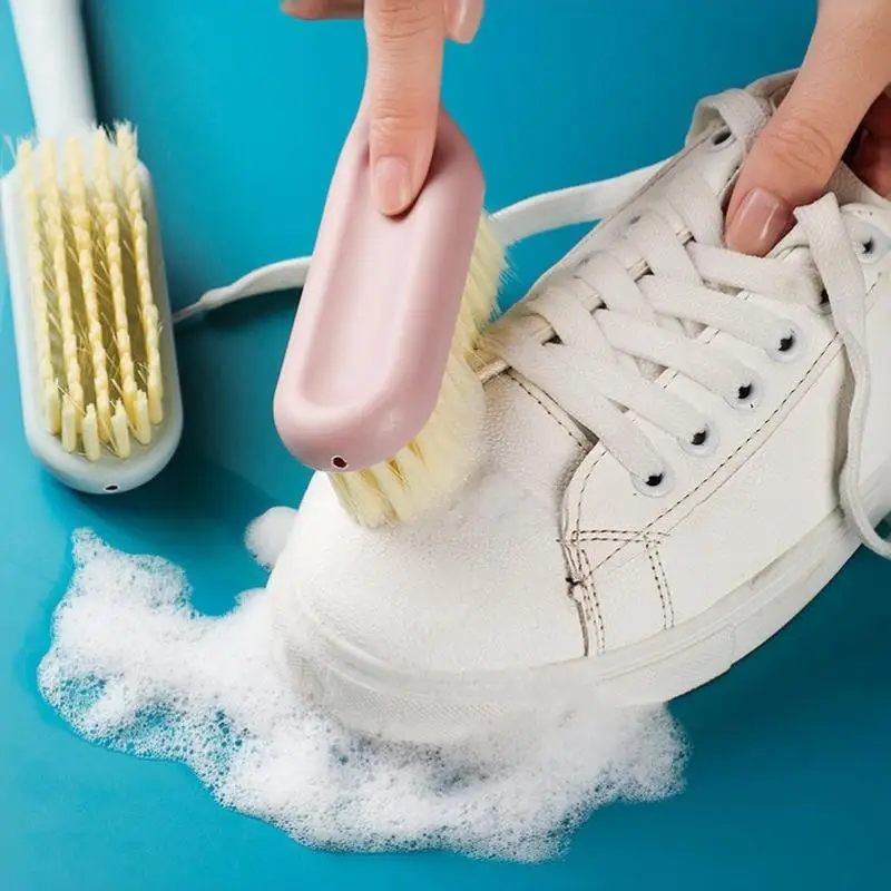 1 Stück Reinigungsbürste mit weichen Borsten und langem Aufhängegriff, die die Oberfläche nicht zerkratzt, ideal zum Waschen von Wäsche und Schuhen, für den täglichen Gebrauch. – Detail 6