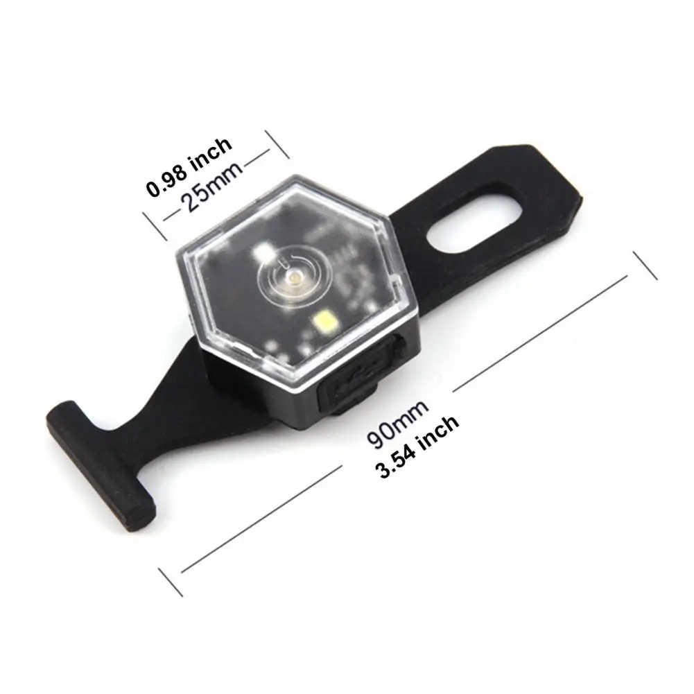 

9cm Warning Light Mini Waterproof Cycling Bicycle Taillight Portable Lightweight Outdoor Running Helmet Backpack Mount LED Light