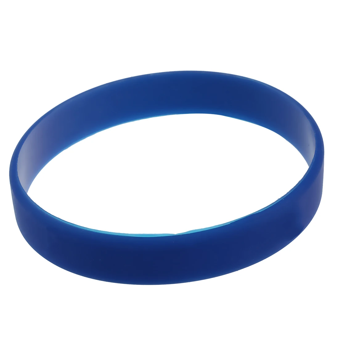 Fashion Silicone Rubber Elasticity Wristband Wrist Band Cuff Bracelet Bangle dark blue