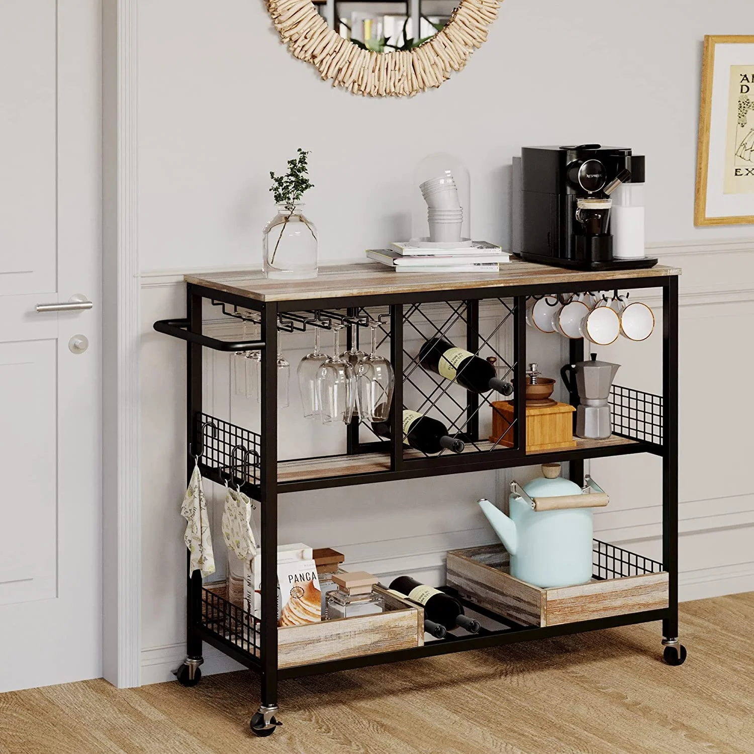 Şarap Rafı Masası, Tekerlekli  - Commercial Kitchen On Wheels incelemesi ve fiyatı