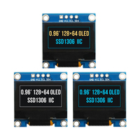 5pcs 0.96 Inch 128X64 OLED Modules Display IIC I2C SSD1306 Drive LCD Screen PMOLED 4Pins White Blue Yellow 3.3V For Arduino