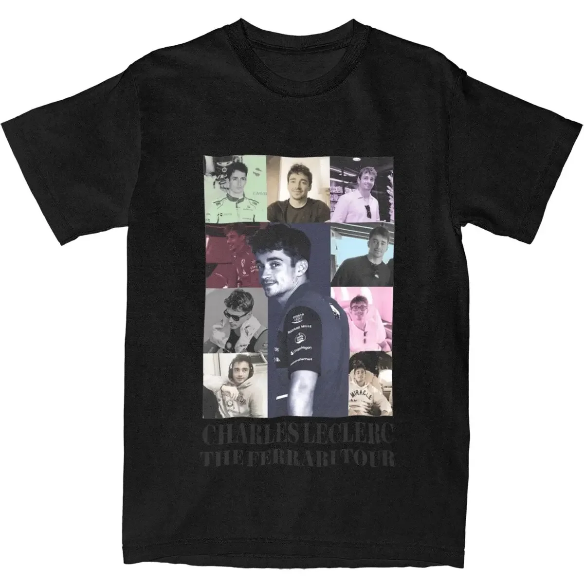 Charles Leclerc Men Women T Shirt 100% Cotton Casual T-shirts Short Sleeve Clothes Graphic Printed Unisex Tees Loose O-neck Top