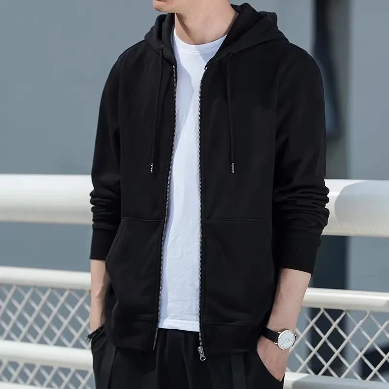 

Autumn hoodie jacket lazy style cardigan hooded men and women 2025 spring and autumn simple casual plus size loose versatile top