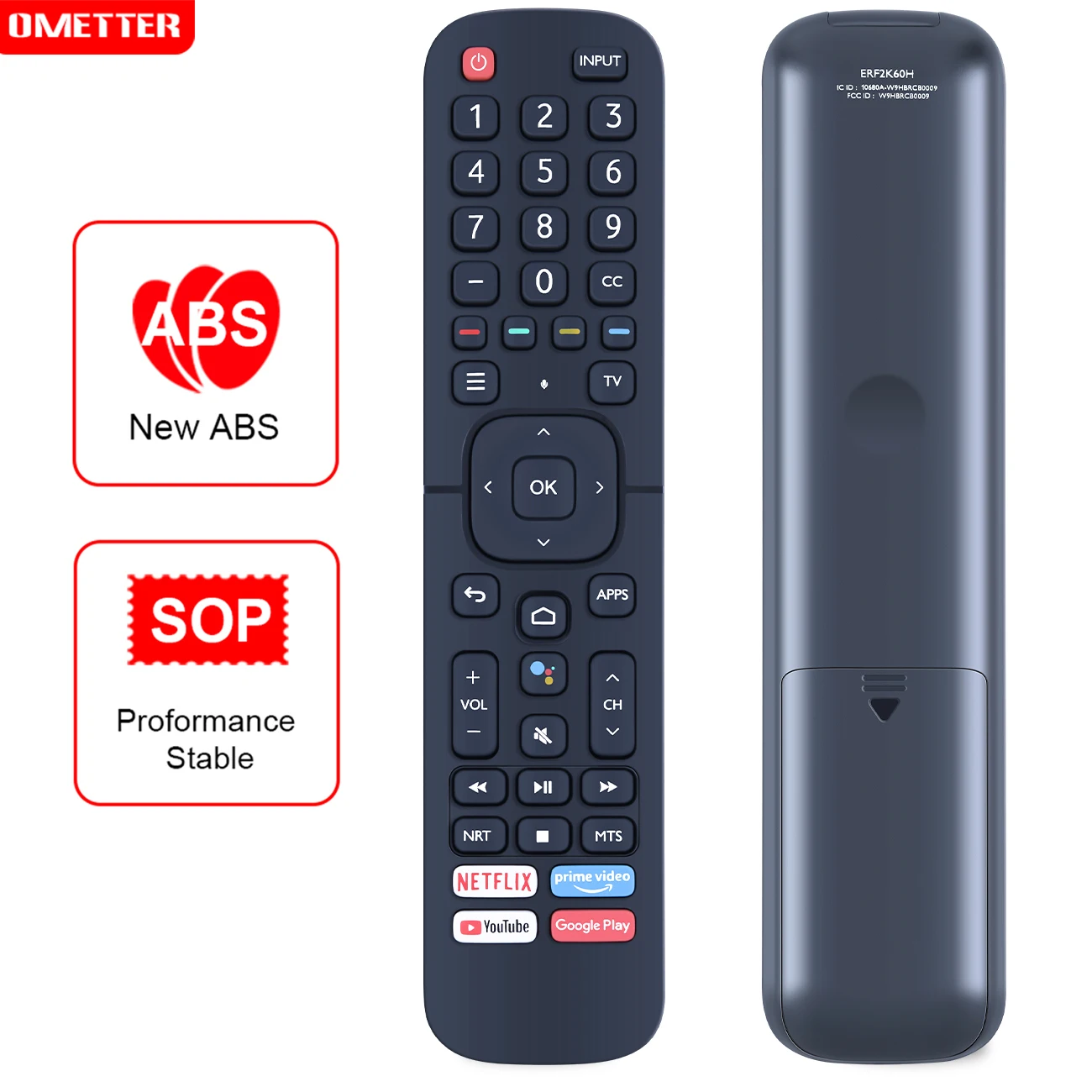 Głos ERF2K60H/ERF2G60H zamiennik pilota zdalnego sterowania dla Hisense Android Smart TV