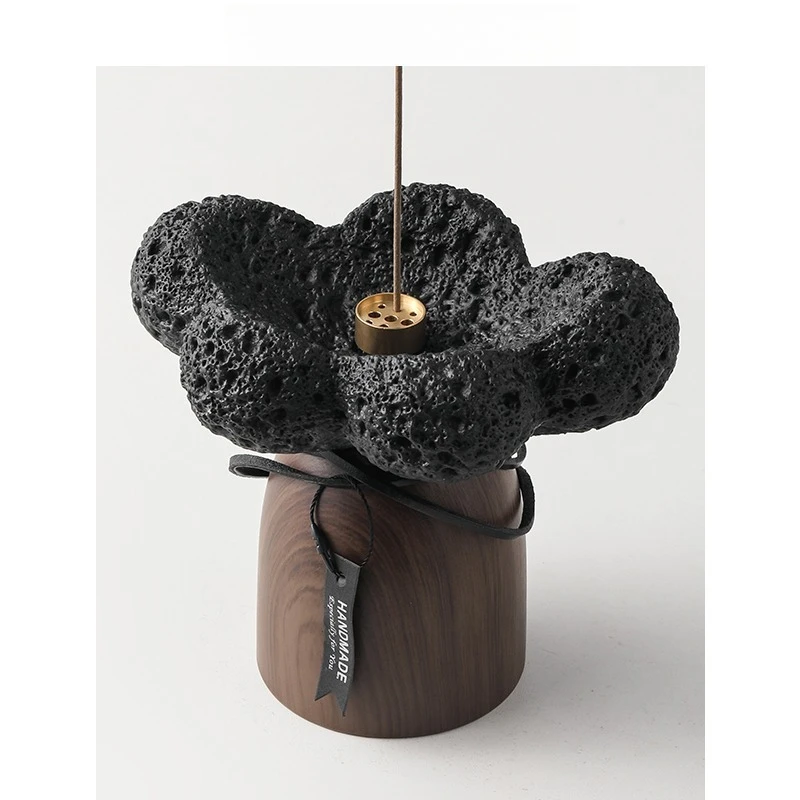 

Держатель курильницы ваби-саби, керамический конусный диффузор для ароматерапии, домашний декор для медитации в стиле дзен с лотком для ловли пепла