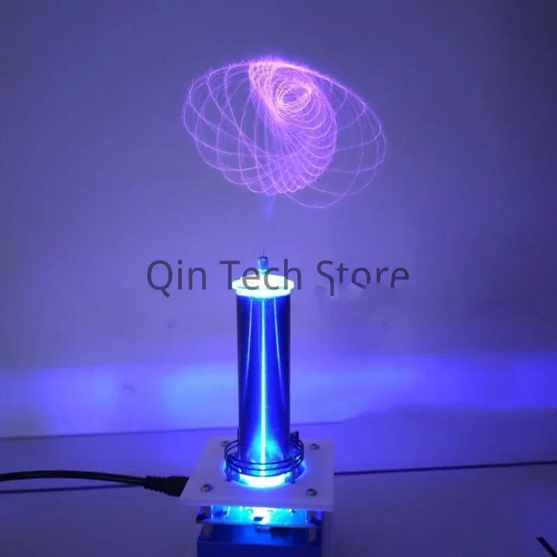 

Tesla Coil Plays Music Plasma Speaker Lights Up in Space Ion Windmill Wreath Musical Tesla Coil