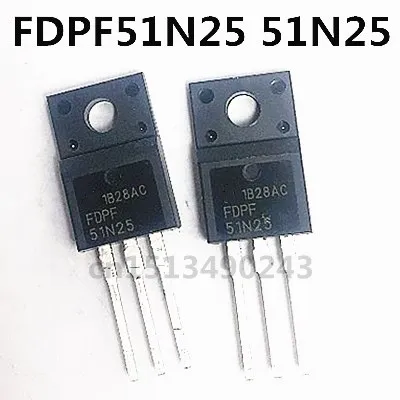 Ban Đầu 2 Cái/FDPF51N25 51N25 TO-220F 28A 250V