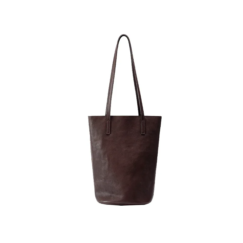

Jonlily Women Genuine Leather Shoulder Bag Female Fashion Bucket Bag Casual Handbag Totes Elegant Daybag Purse -KG1917
