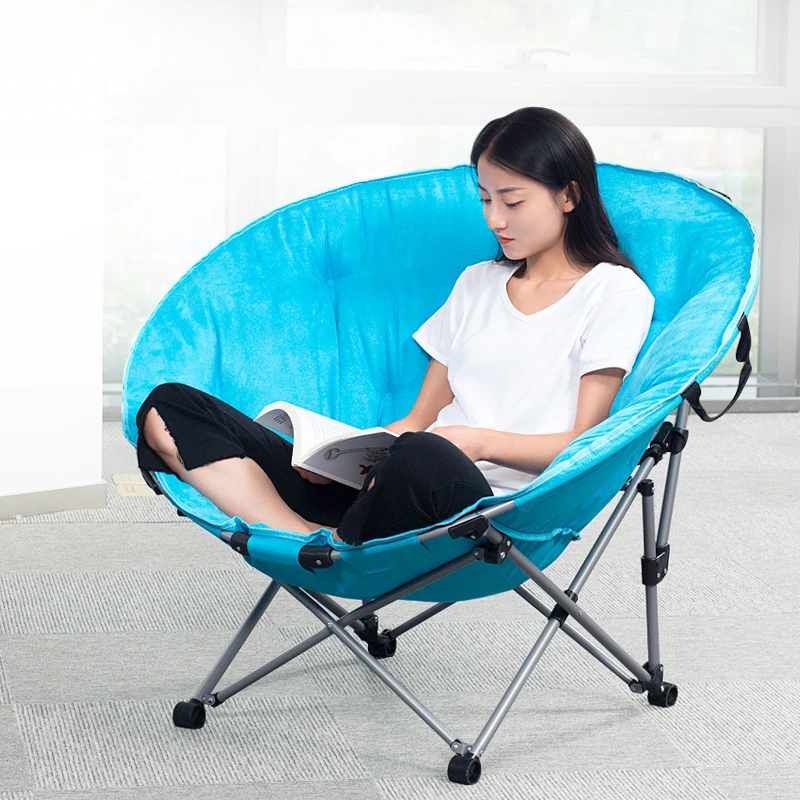 

Moon Chair Queen Adult Sofa Surrounding Chair Candy-colored lazy radar chair recliner folding