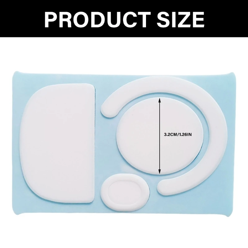 1Set Ice Edition Round Curved Bordes Patinetes pies mouse para GPROX Superlight