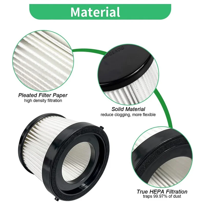 TCF-For DCV501HB مكنسة كهربائية محمولة استبدال مرشحات استبدال مرشح قابل للغسل