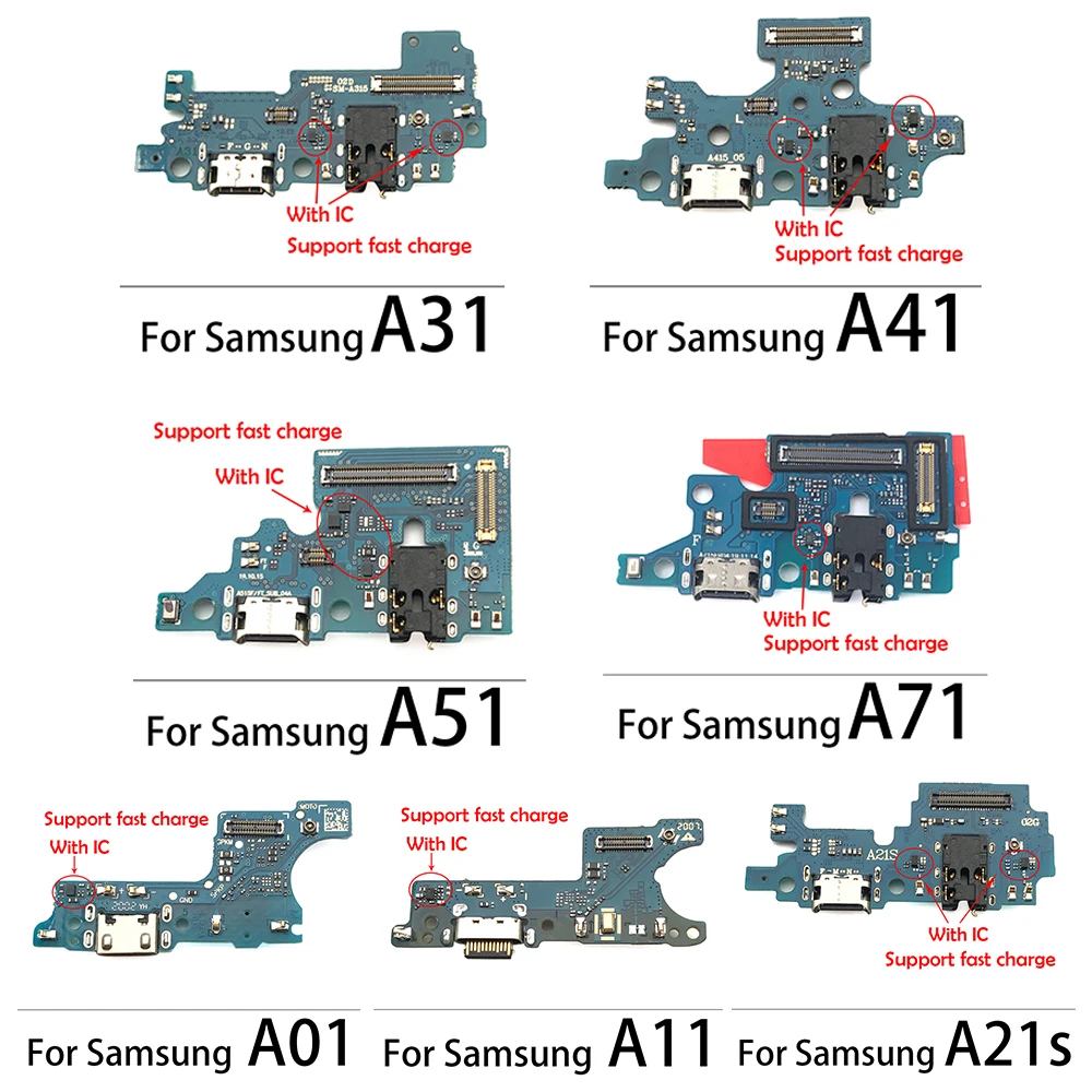 NEW USB Charging Port Socke Connector Micro Cables For Samsung A40 A01 A11 A21S A31 A41 A51 A71 A10 A20 A30 A50 A60 A70 A80