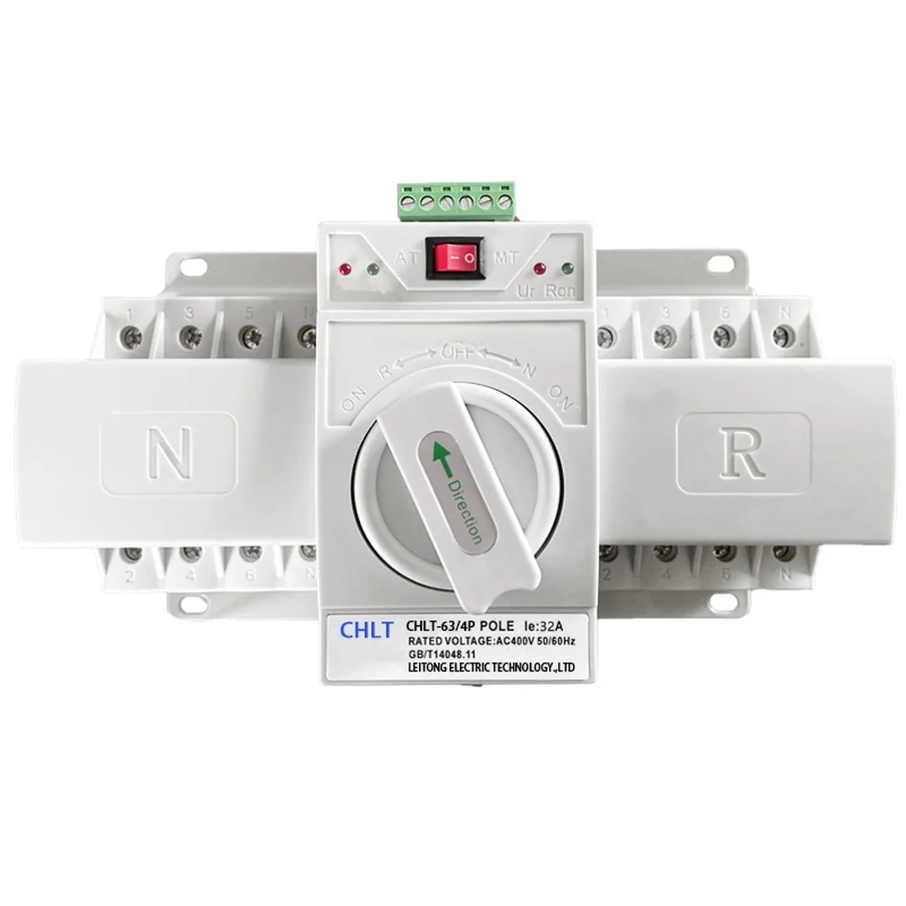 32A 63A CB Grade Automatic Transfer Switch Dual Power Mini Type 2P 4P 400V 50 For Test Measurement Tool Accessory