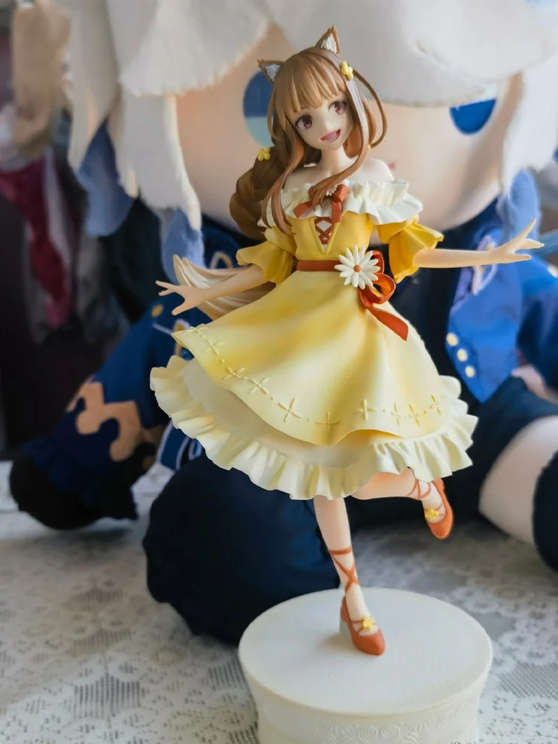 جديد في المخزون حقيقية Furyu Holo TENITOL [MERCHANT يلتقي الذئب الحكيم] المقتنيات سطح المكتب الحلي 1/12 هولو لعبة نموذج