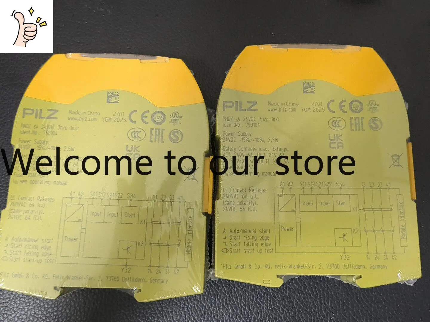 750104 PILZ PNOZ S4 Safety Relay New Original