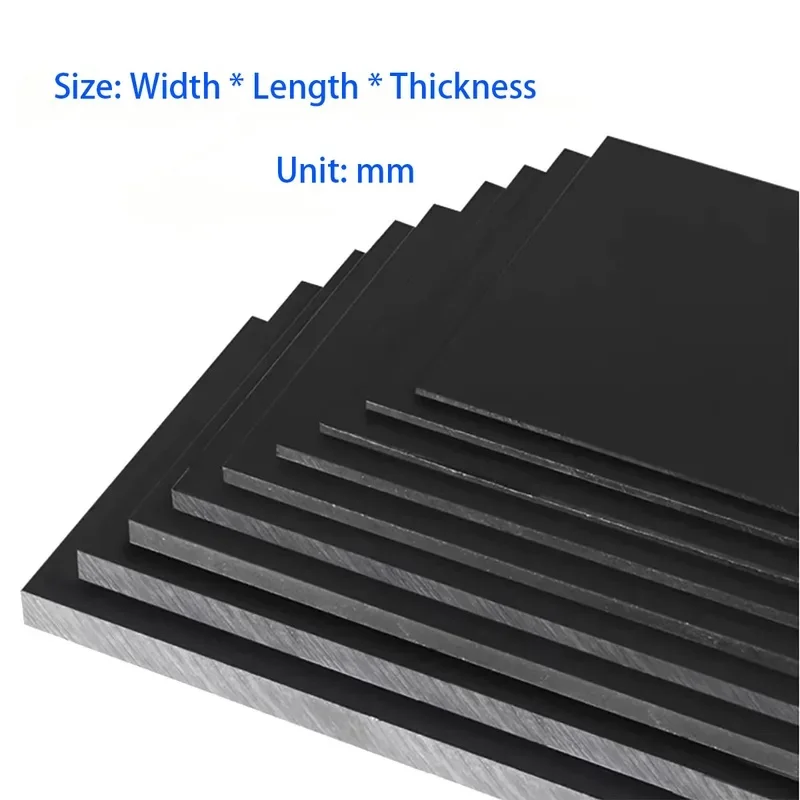 Black PP Engineering Plastic Board Square Polypropylene Sheet Panel