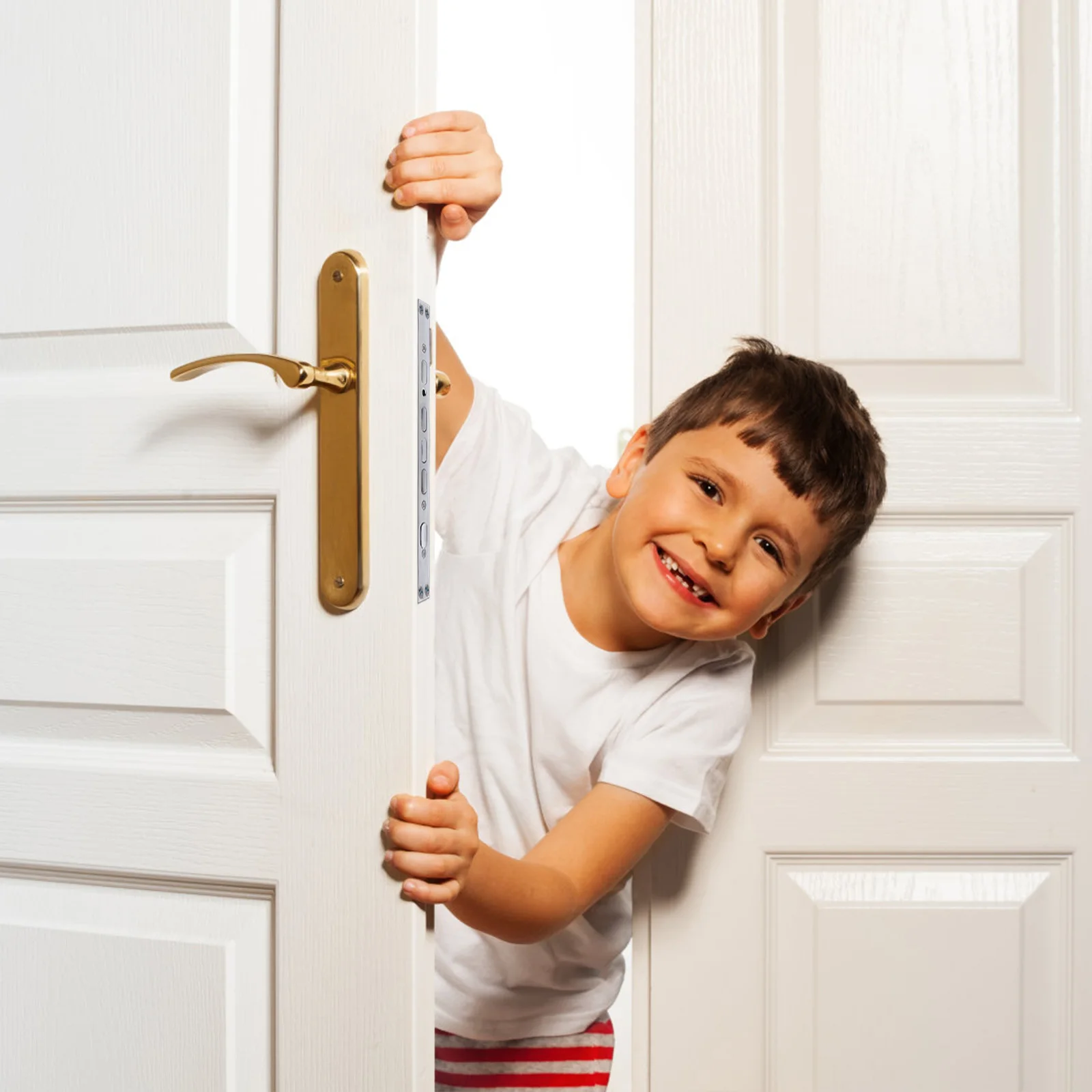 Fechadura de porta anti-roubo, acabamento suave de liga para porta vintage mecânica com função única e dupla ao vivo