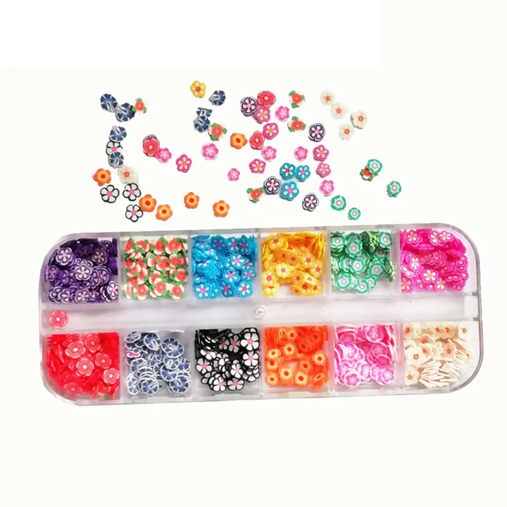 

2pcs Crystal Mud Soft Polymer Clay Sequins 2 Boxes Ceramic Strips Manicure Decor Nail Beauty Filling Tool DIY Craft Art