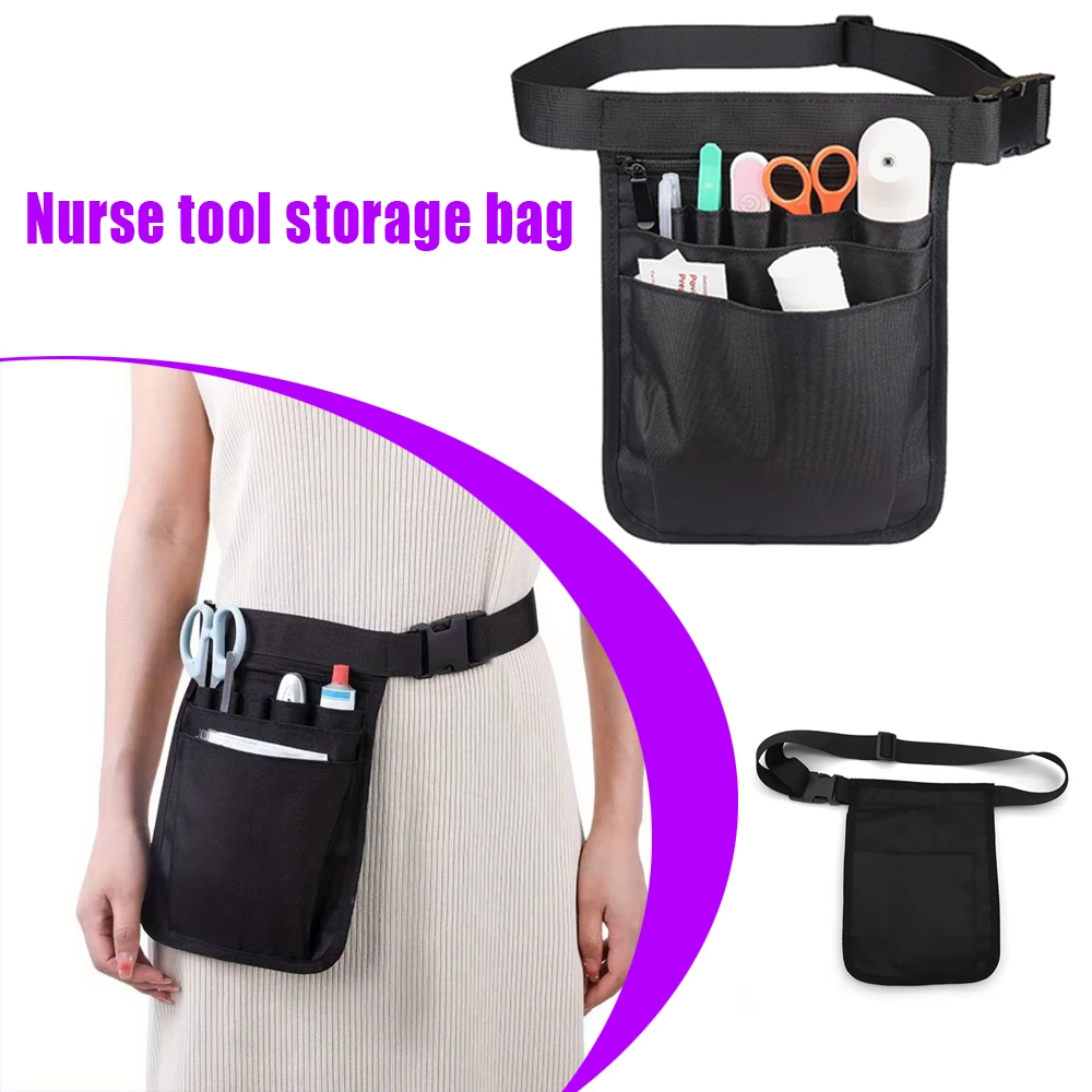 กระเป๋าเก็บพยาบาลเหมาะสําหรับบุคลากรทางการแพทย์ กระเป๋าคาดเอวเก็บพยาบาลสามารถรองรับกรรไกรทางการแพทย์และถุงพยาบาลได้