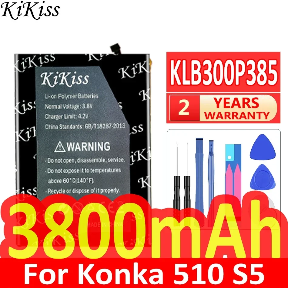 

Мощная батарея 3800 мАч KiKiss KLB300P385 для Konka 510 S5 Мобильный телефон