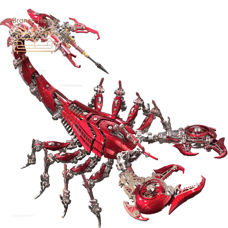 Mechanical Metal War Scorpion 3D Puzzle Handmade Toy Creative Assembly Model High Difficulty Birthday Gift Ornament