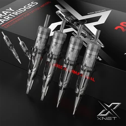 XNET-agujas de tatuaje de seguridad desechables, X-RAY, redondas, Magnum, calibre mixto, esterilizadas, para máquinas de tatuaje rotativas