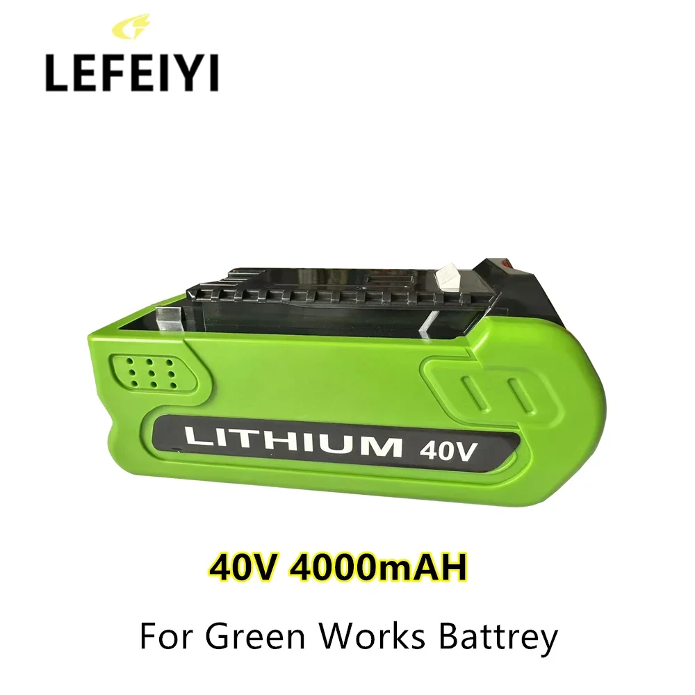 

For Greenworks 40V Batteries 4.0Ah GreenWorks G-MAX Li-ion Battery Manufacturer Replacement Battery for Lawn Mower Power Tools