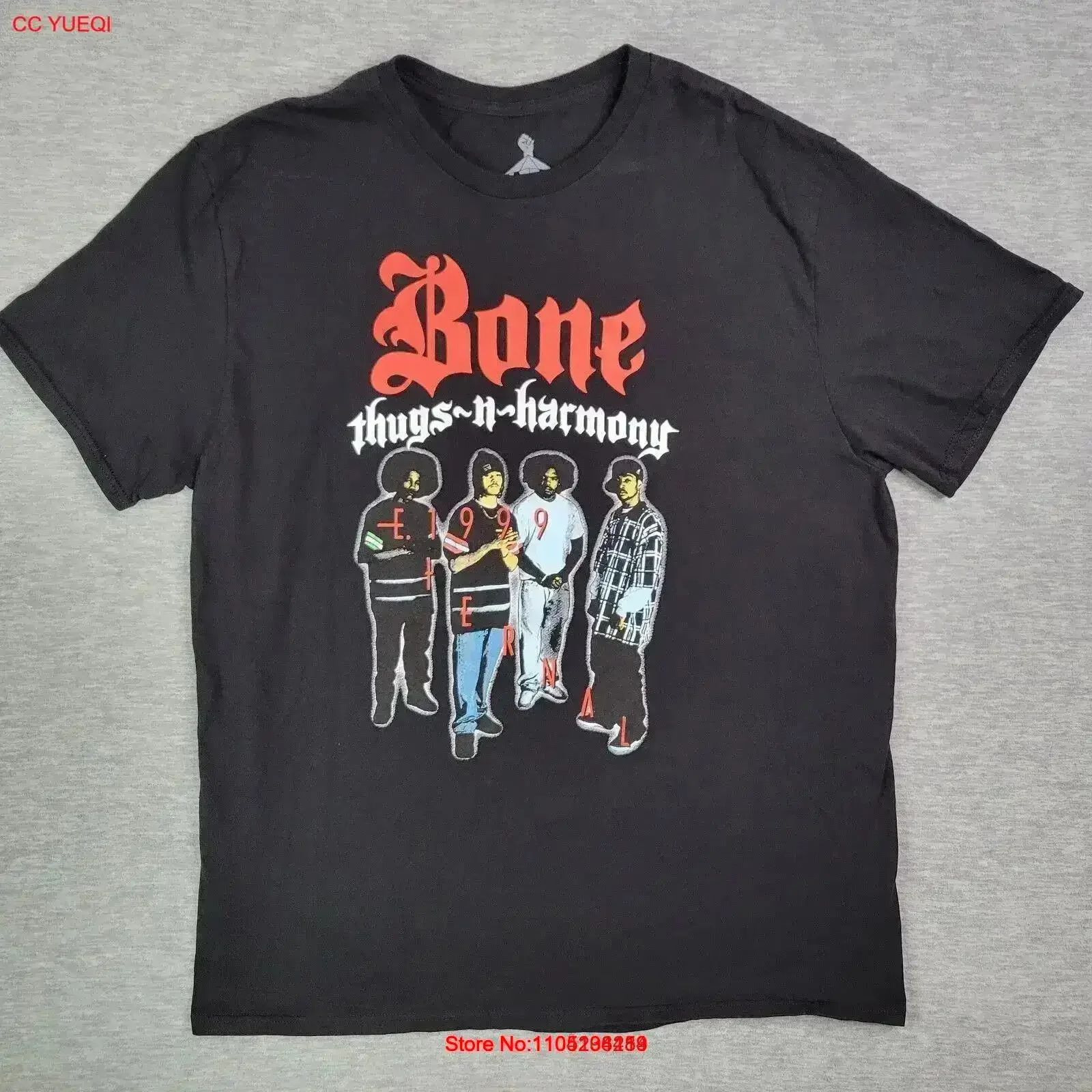 Bone Thugs N Harmony T Shirt Mens XXL 2XL vintage Washed Stretched fashion homme Casual streetwear Soft graphic vintage Washed