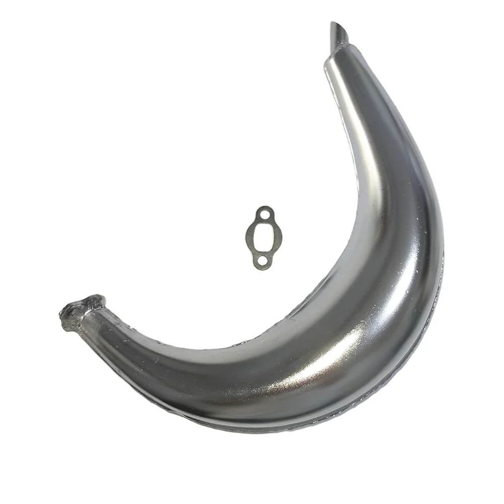 Banana Muffler Exhaust Chrome With Gasket 49cc 50cc 60cc 66cc 80cc Motorized Bicycle Bike Parts