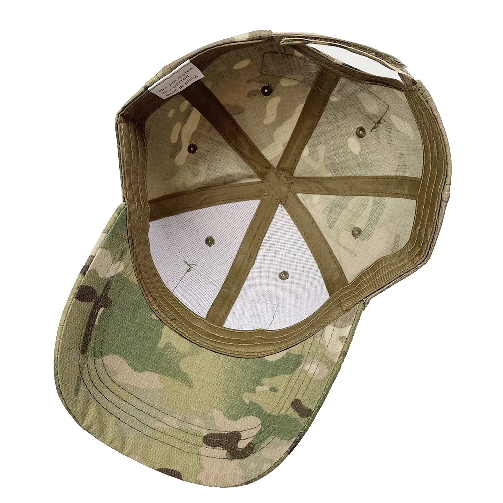 H Baseball Cap Camo Mens  Camouflage Sports Cap Adjustable Hats for Hunting Fishing Outdoor Cool Army Military Sports Cap