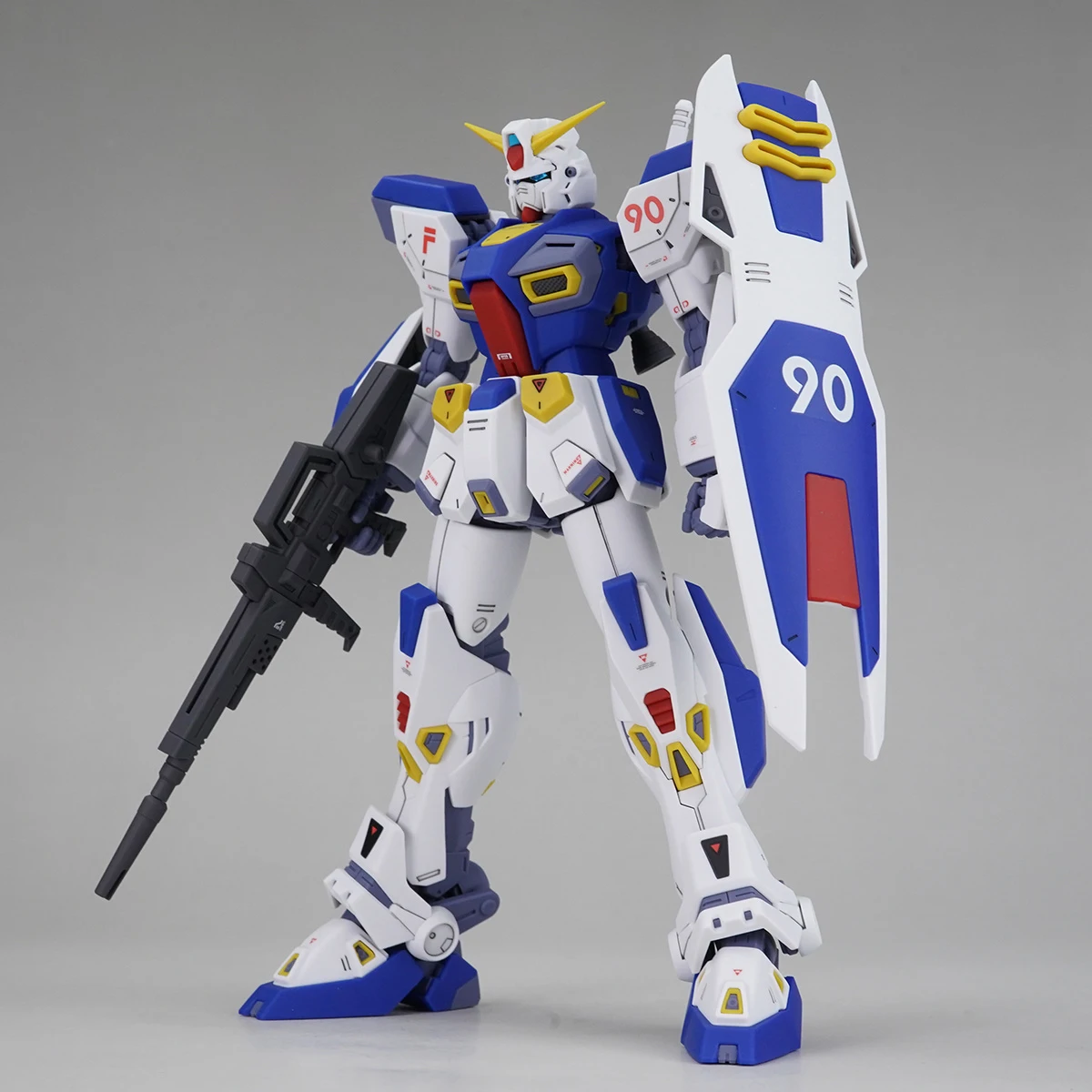 012 F90 MG 1/100 Model Kit With Decal Assembly Model Assembled Action Figure Model Toy Gift Present