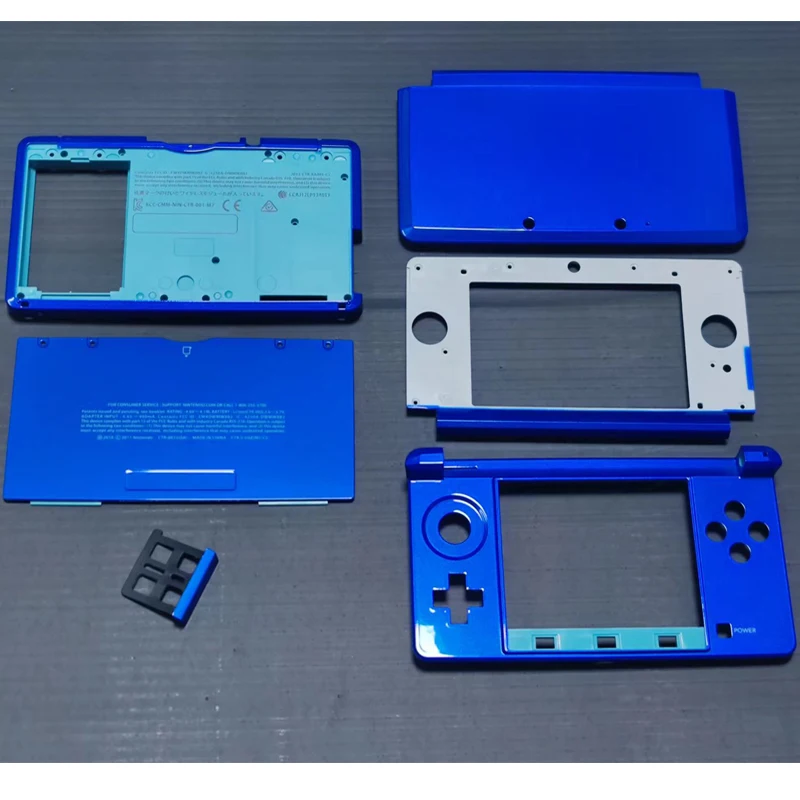 

Original Full Housing Cover Shell Red-6 Blue-6 Back 5 Case Box For Old 3DS Console Without Small Parts