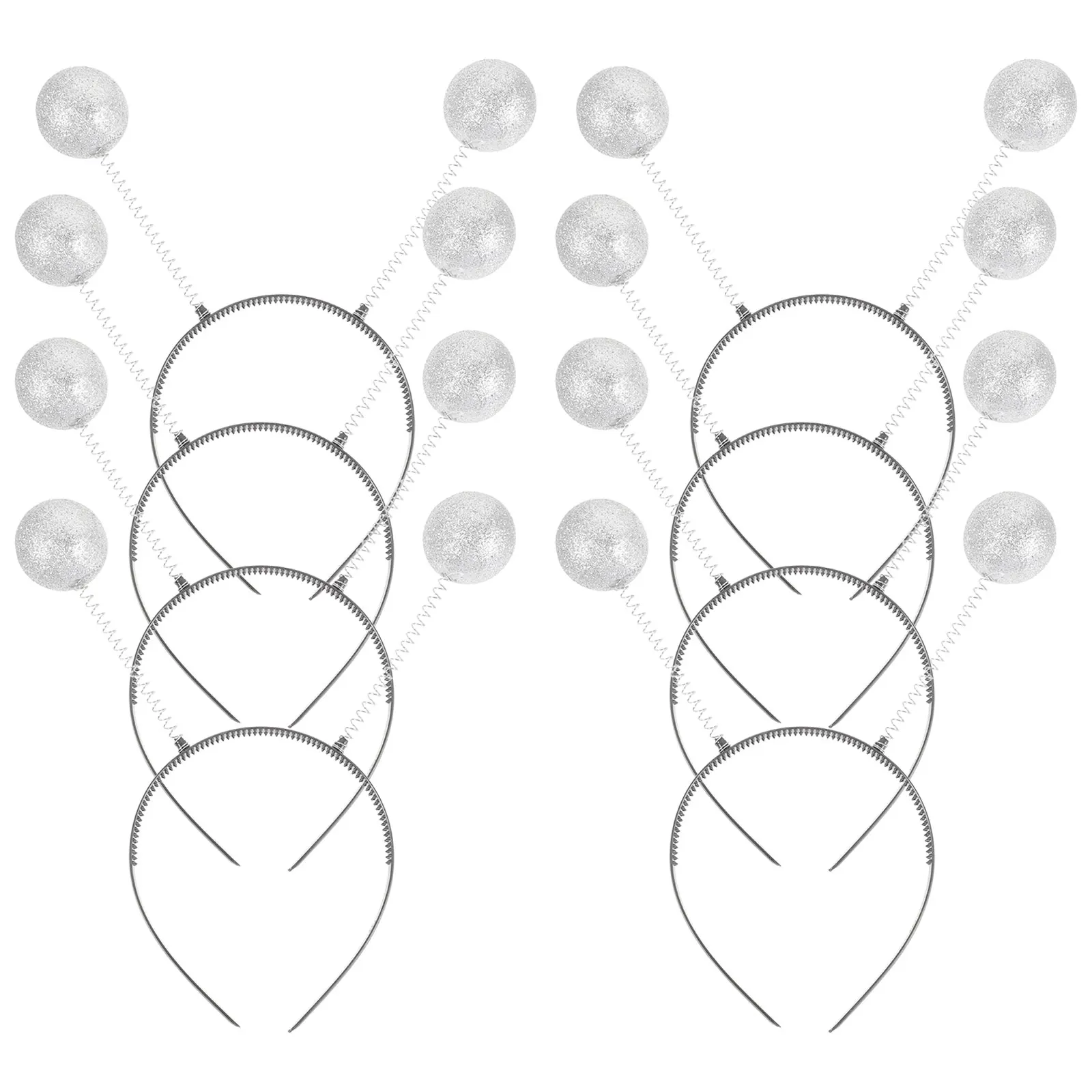 

8 Pcs Foam Ball Head Hoop Lightweight Comfortable Party Accessories Women Festival Hair Decor Adorable Designs Safe Durable