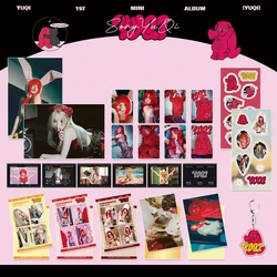 KPOP (G)I-DLE Gift Set YUQI Solo New Album Photocard Love Laser Postcard Lomo Cards Poster Sticker Keychain Fans Gift Collection