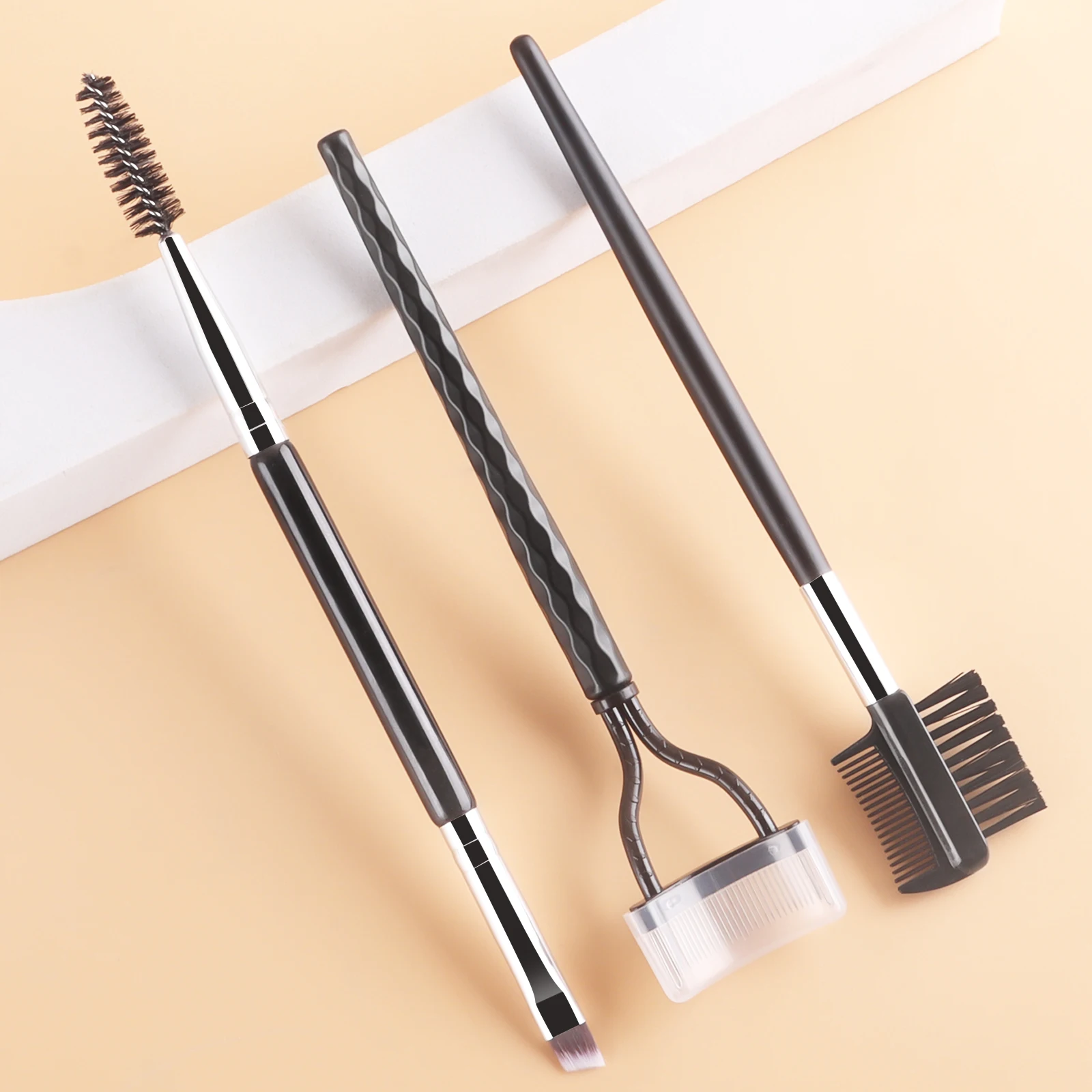 3 Stuks Veilige Wenkbrauw Trimmer Rvs Wenkbrauw Met Kam Haar Wenkbrauwen Make-Up Tool Wenkbrauw Wimper Kam Wenkbrauw Separator