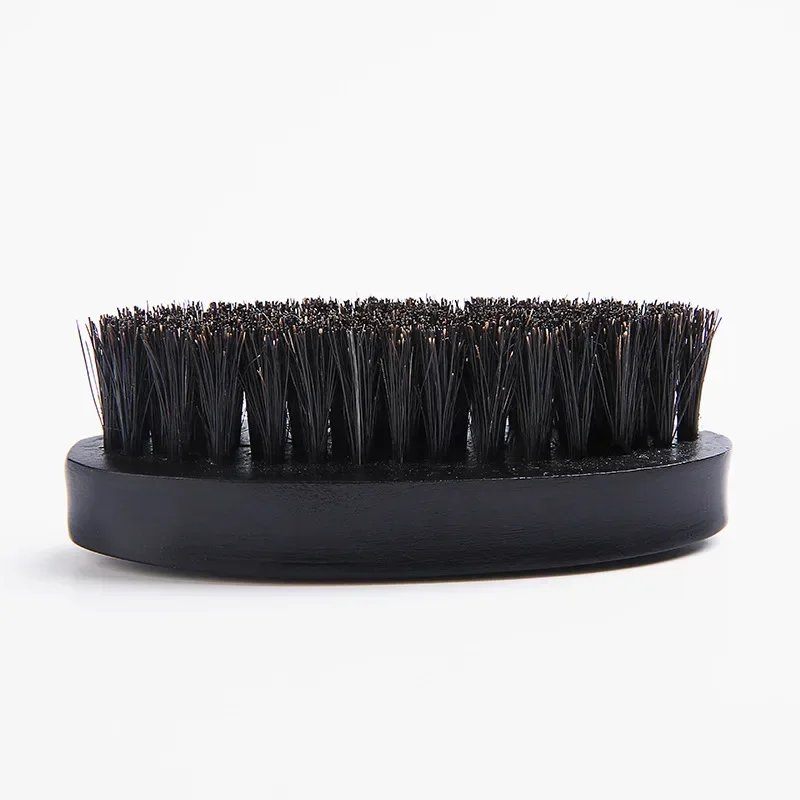 Professional Soft Boar Bristle Wood Beard Brush Hairdresser Shaving Brush Comb Men Mustache Comb Kit With Gift Bag Hair Comb Set