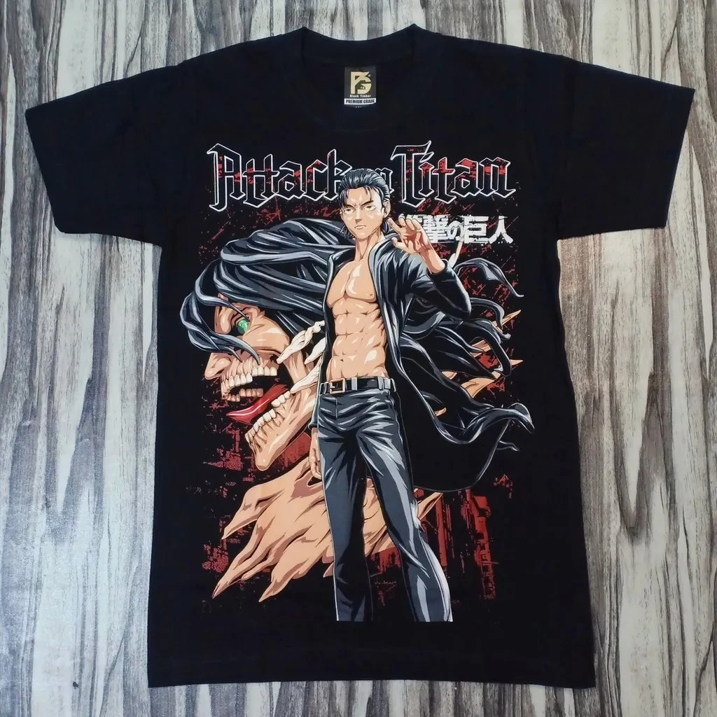 Attack on Titan Anime Limited Edition Movie Illustrations Printed T-shirt Men's and Women's T-shirt Mens Top 2026 Summer New Tee