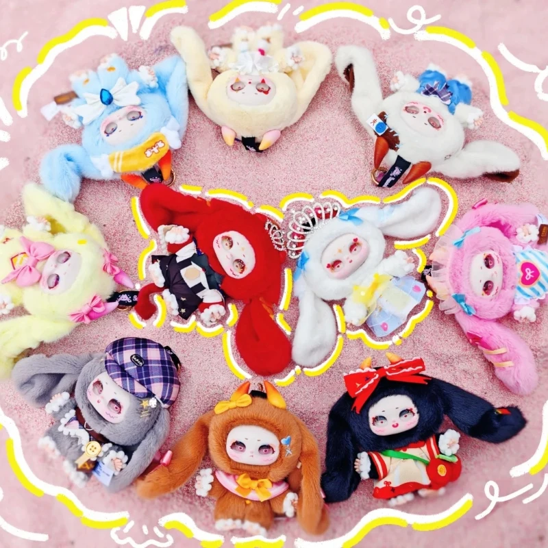 

3BabiesToy Samael V2 Dream Of Paradise Series Cartoon Blind Box Cute Big Ear Plush Doll Vinyl Face Pendant Ornament Mystery Gift