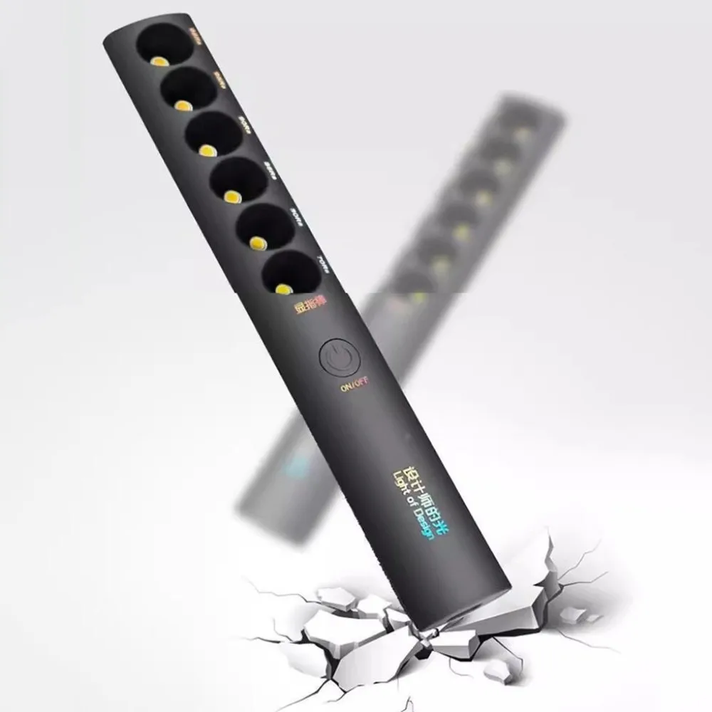 Spotlight Portable Color Temperature Stick Multifunction Rechargeable Designer's Light Handheld 6 Modes
