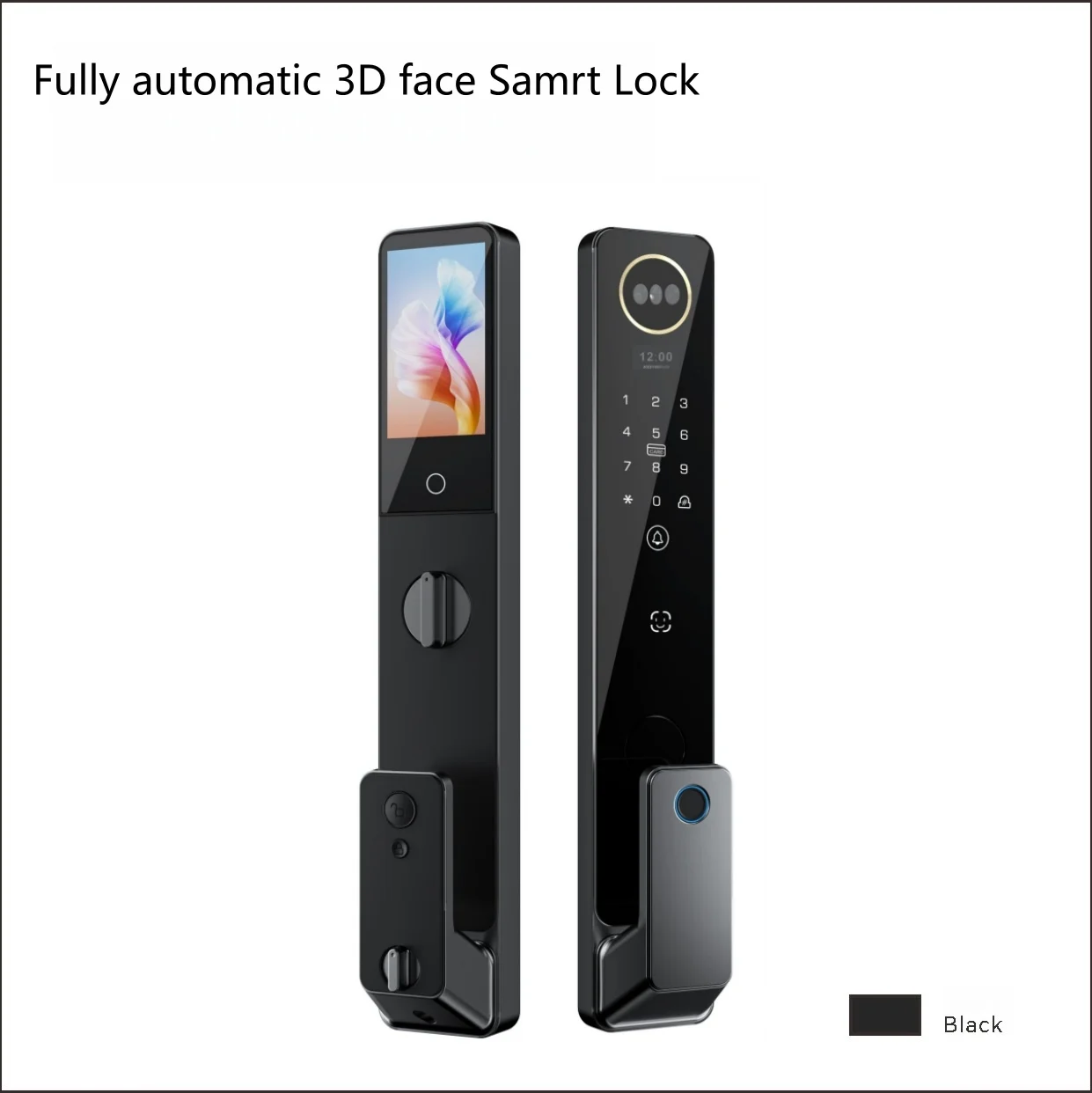 

Security Smart Fingerprint Deadbolt Lock With Tuya App Wi-Fi Aluminum Alloy Wood Front Door Home Use Automatic Secure AI Lock