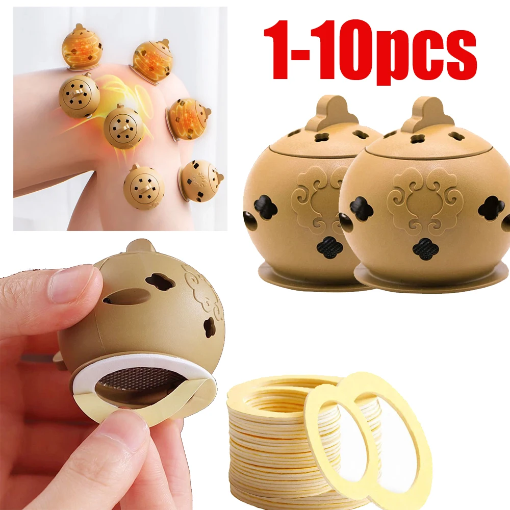 

Portable Thermal Massager Mini Moxibustion Pot Moxa Stick Burner Cupping Therapy Warm Acupoint Massage Relief Pain