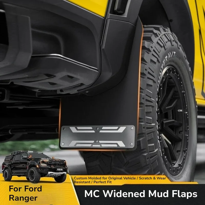 For Widened & Thickened Mud Flaps For Ford Ranger, Anti-Sand Mud Guard, No-Drill Easy Installation Mod Parts