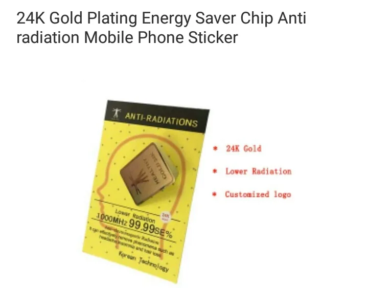 wholesale gold EMF mobile phone anti radiation sticker anti radiation chip  Scalar Shield Energy Sticker 100pcslot